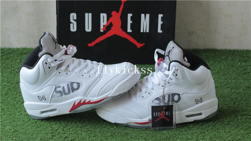 Air Jordan 5 Retro Supreme White